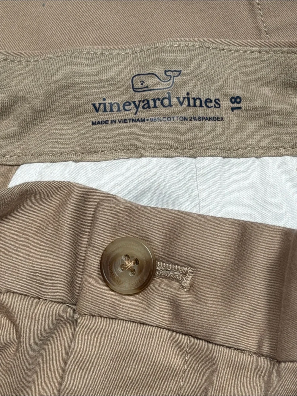 NEW Vineyard Vines Boys Breaker Khaki Pants Classic Preppy Chino 18 Heritage
